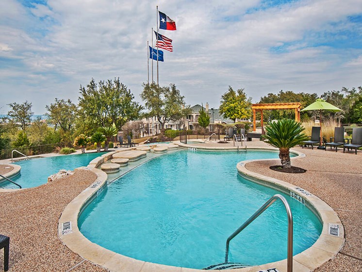 Swimming Pool Side at Meritage at Steiner Ranch, Austin
